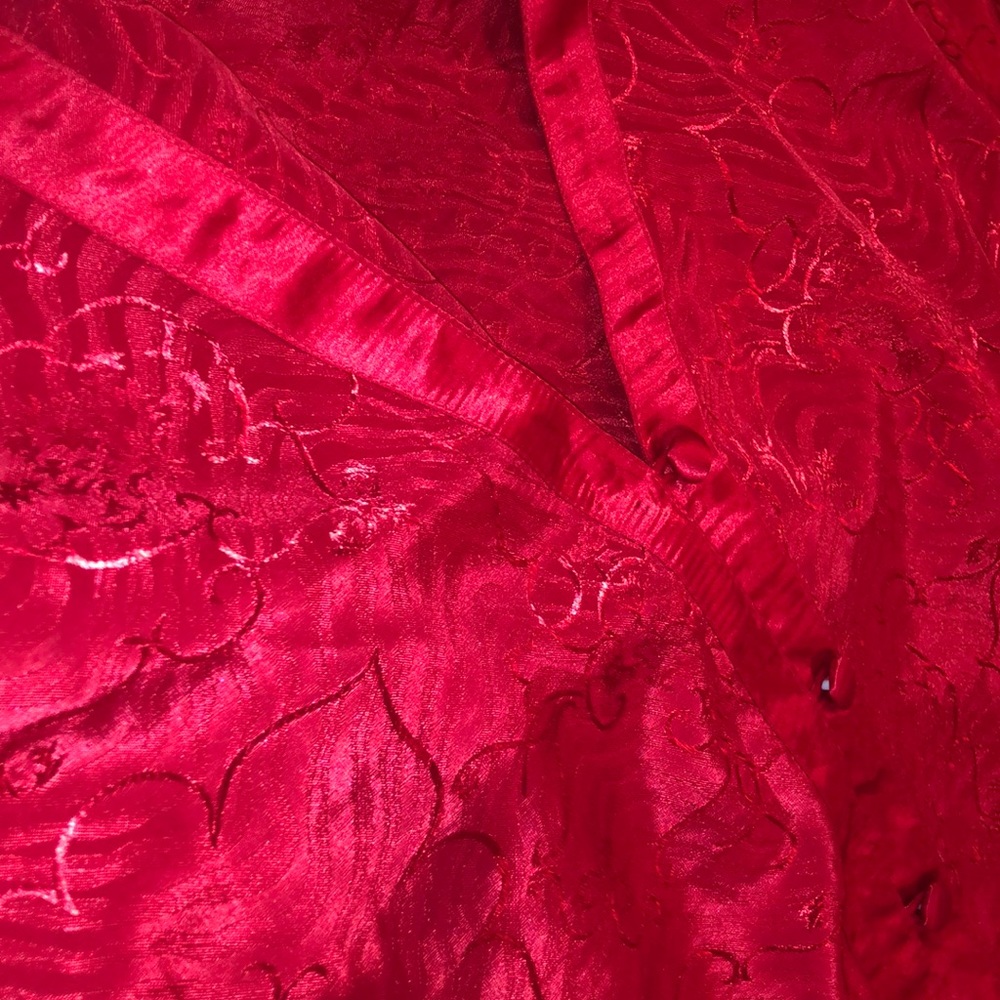 ~Kryptonite Red Button Up Kimono~ - image 5